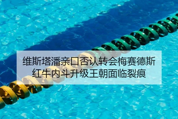 维斯塔潘亲口否认转会梅赛德斯 红牛内斗升级王朝面临裂痕